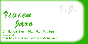 vivien jaro business card